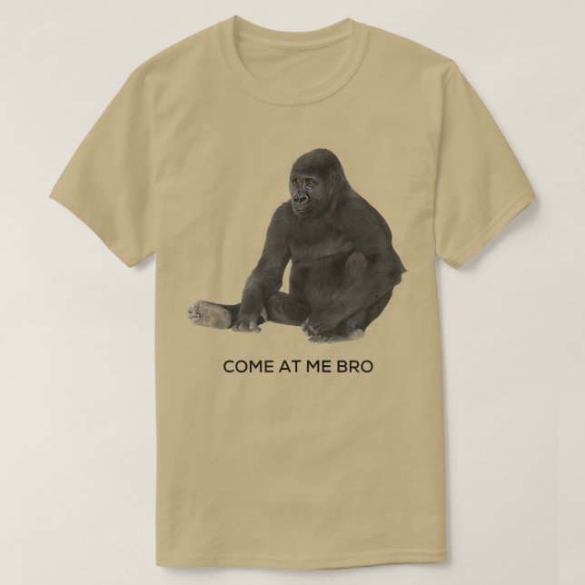 Camiseta Venha comigo, Irmão Funny Gorilla Gym e Design da  (Frente do Design)