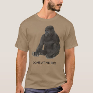 Camiseta Venha comigo, Irmão Funny Gorilla Gym e Design da