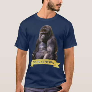 Camiseta Venha comigo, Irmão Funny Gorilla Gym e Design da