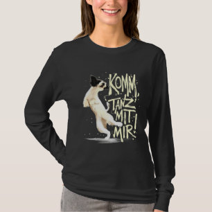 Camiseta Venha Dançar Comigo Papillon Dog