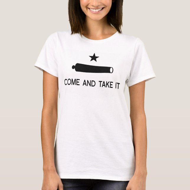 Camiseta Venha e assuma a bandeira ~ Texas (Frente)