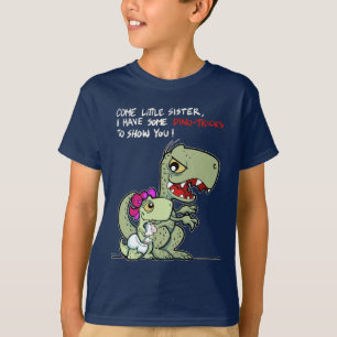 Camiseta Venha Irmãzinha Dino-Truques Irmão Mais Velho