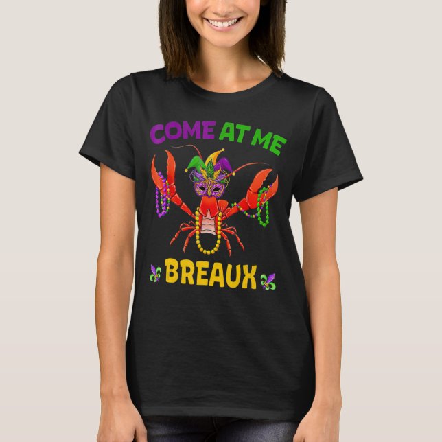 Camiseta Venha Para Mim Crawfish Mardi Gras Outfit Km (Frente)