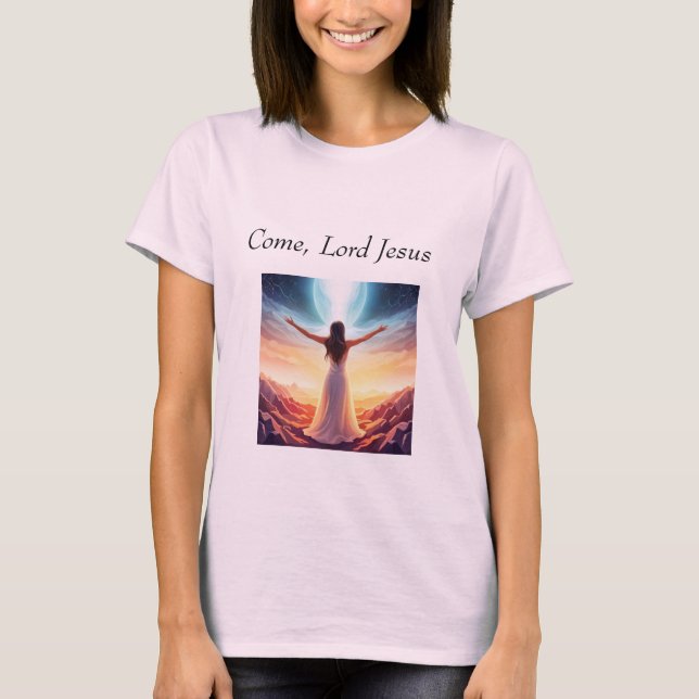 Camiseta Venha, Senhor Jesus, t-shirt (Frente)
