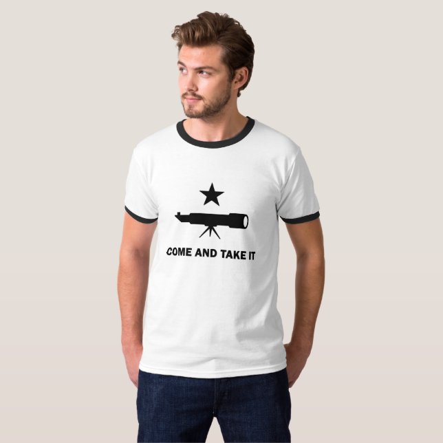 Camiseta "Venha tomá-lo" para cientistas (Frente Completa)