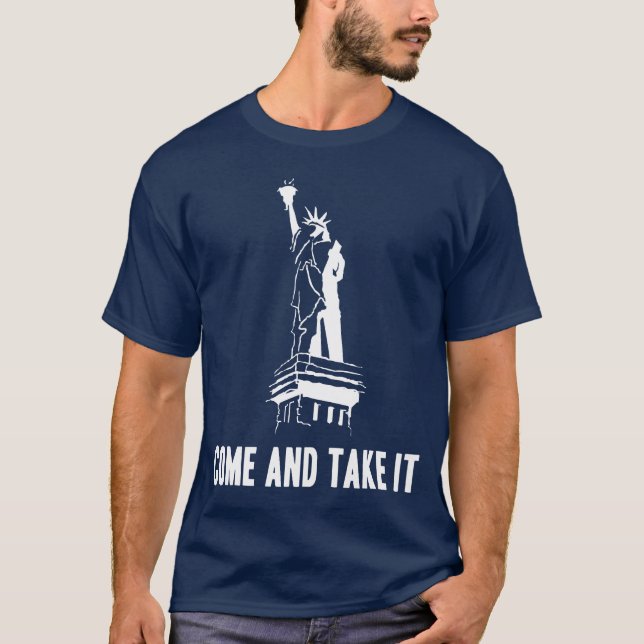 Camiseta Venha tomar o/tea party (Frente)