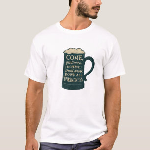 Camiseta Venham, cavalheiros Stein