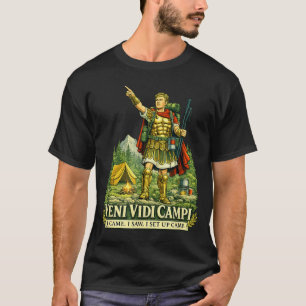 Camiseta Veni Vidi Cam Cam Engraçado Soldado Romano Latim