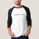 Camiseta Veni Vidi Vici - branca - estampa grande - ZOO