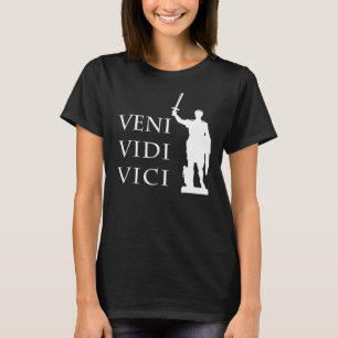 Camiseta Veni Vidi Vici César Citação Da História Romana