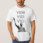 Camiseta Veni Vidi Vici - branca - estampa grande - ZOO