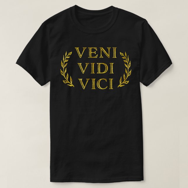 Camiseta Veni Vidi Vici Funny Vintage (Frente do Design)