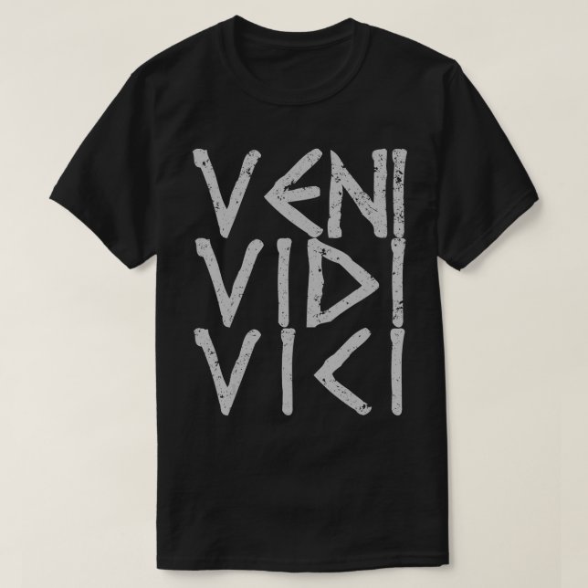 Camiseta VENI VIDI VICI Júlio Cesar (Frente do Design)