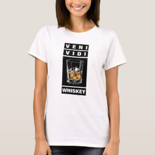 Camiseta Veni Vidi Whiskey   Citação Engraçada Para Amantes