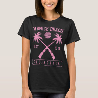 Camiseta Venice Beach California Estabelecida 1905 Retro Pa