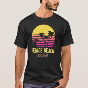 Camiseta Venice Beach California Retro Vintage Palm Tree Sp