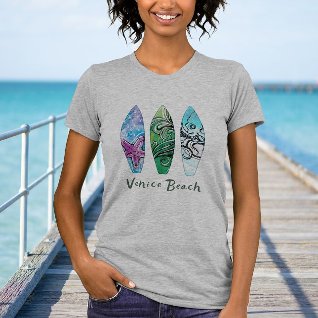Camiseta Venice Beach California Surfboards (Criador carregado)