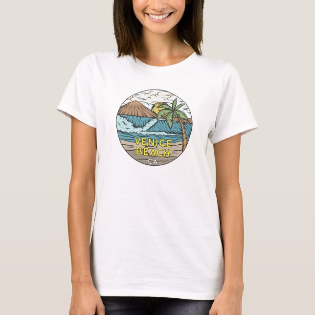 Camiseta Venice Beach California Vintage (Frente)