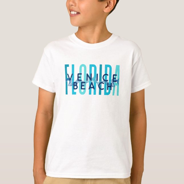 Camiseta Venice Beach Florida (Ocean Waves) (Frente)