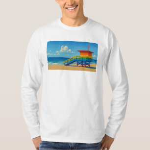 Camiseta Venice Beach Rainbow Lifeguard Stand
