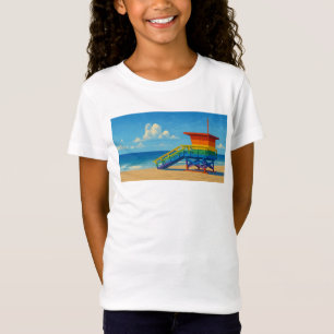 Camiseta Venice Beach Rainbow Lifeguard Stand