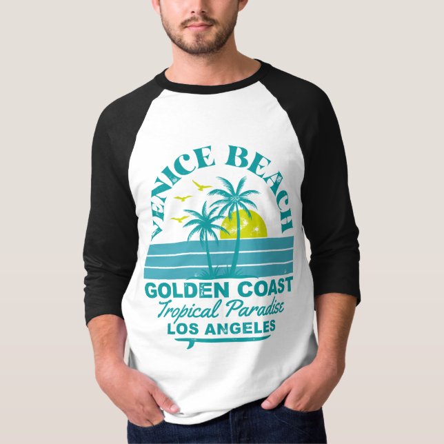 Camiseta Venice Beach Sunset - Paraíso tropical (Frente)