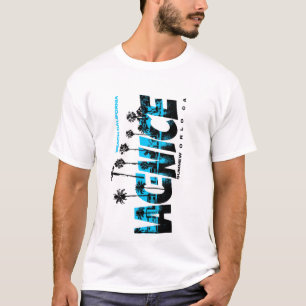 Camiseta Venice California Beach T-Shirt   Estilo do Surf R