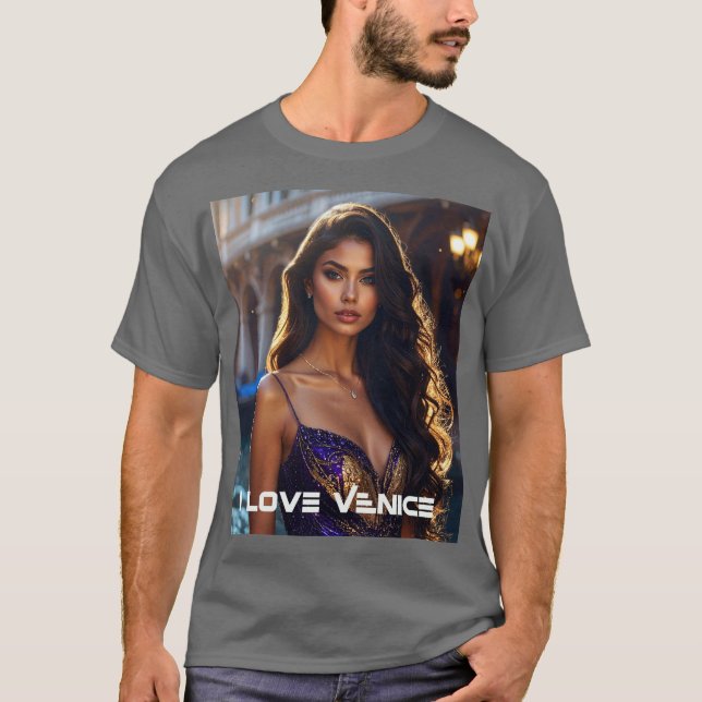 CAMISETA VENICE - EU AMO VENICE (Frente)