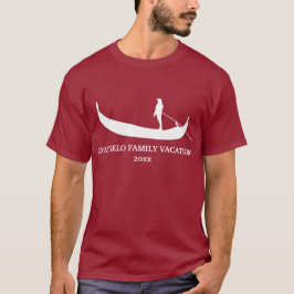 Camiseta Venice Gondola Silhouette Personalizada