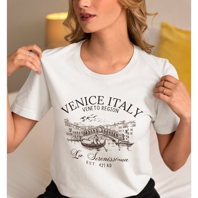 Camiseta Venice Italy Old Landscape (Criador carregado)