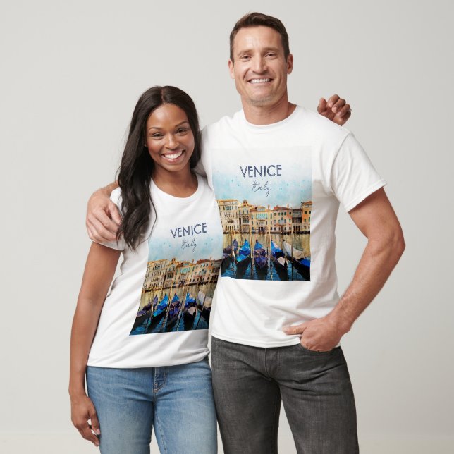 Camiseta VENICE VENEZIA - Cor da água - Itália - Viagem sou (Unissex)