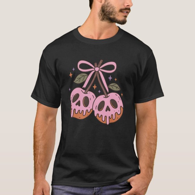 Camiseta Venison Caramel Cherries Engraçado Natal Mulheres (Frente)