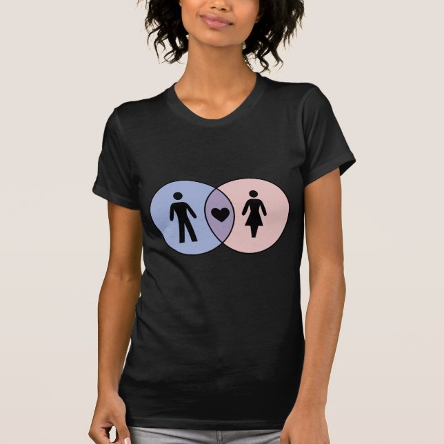 Camiseta Venn Diagram Boy + Girl (Frente)