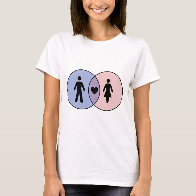 Camiseta Venn Diagram Boy + Girl (Frente)