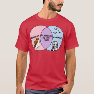 Camiseta Venn Diagram GingersVampires