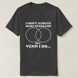 Camiseta Venn eu faço o t-shirt dos diagramas