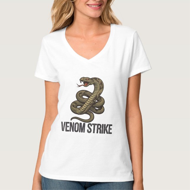 Camiseta Venom Fury: Greve de Cascavel Mortal (Frente)