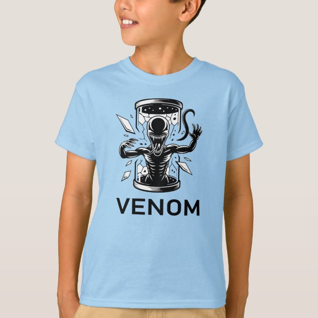 Camiseta Venom Inspired Symbiote Monster Kids T-Shirt (Frente)