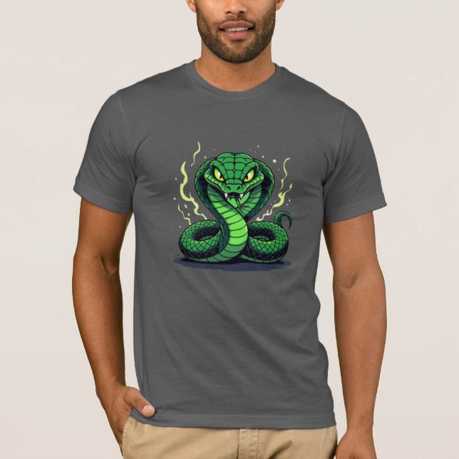 Camiseta Venomous Snake – Danger and Precision (Frente)