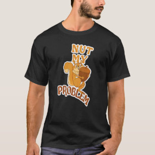 Camiseta Ventilador Animal Esquilo Dizendo Meu Problema 2
