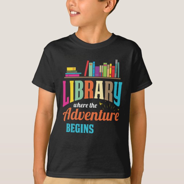 Camiseta Ventilador da biblioteca - amantes de livros Leito (Frente)