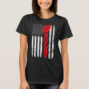 Camiseta Ventilador da Equipe de Esporte da Bandeira Americ