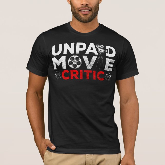 Camiseta Ventilador de Cinema Crítico Não Pago (Frente)