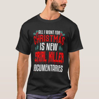 Camiseta Ventilador de crimes verdadeiros Presente de Natal
