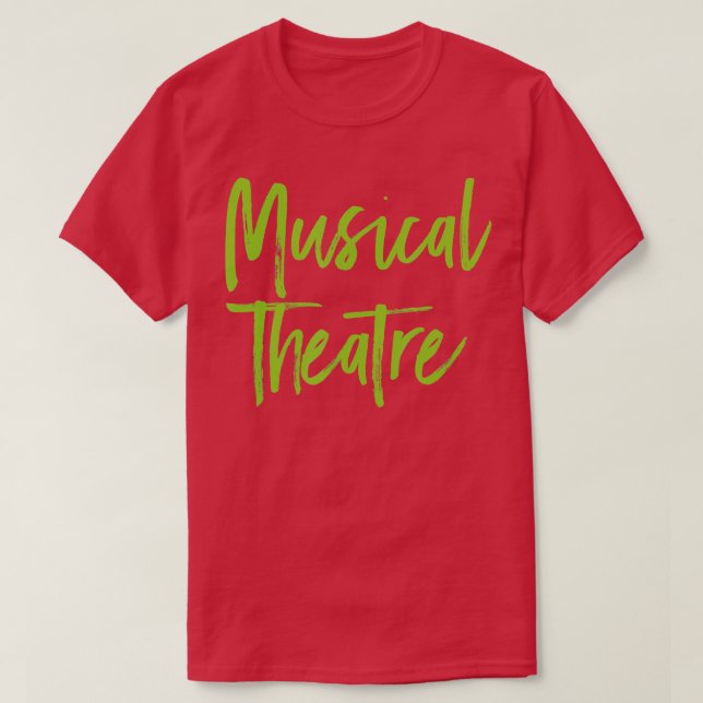 Camiseta Ventilador de ensaio de TEATRO MUSICAL (Frente do Design)