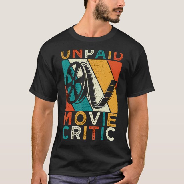 Camiseta Ventilador de filmes críticos de cinema sem pagame (Frente)