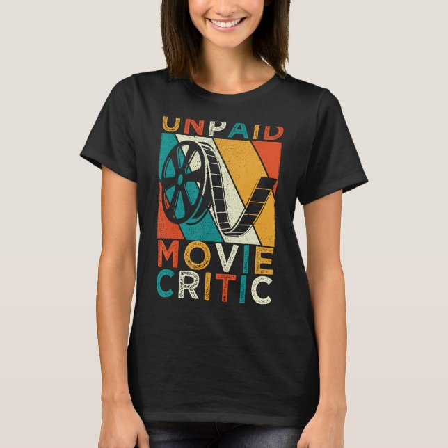 Camiseta Ventilador de filmes críticos de cinema sem pagame (Frente)