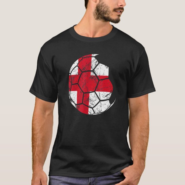 Camiseta Ventilador de futebol da seleção nacional de futeb (Frente)