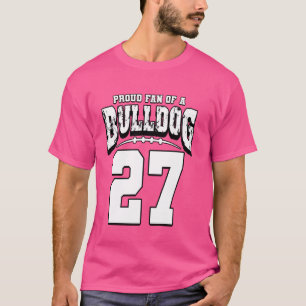 Camiseta Ventilador De Futebol De Bulldog Orador 27