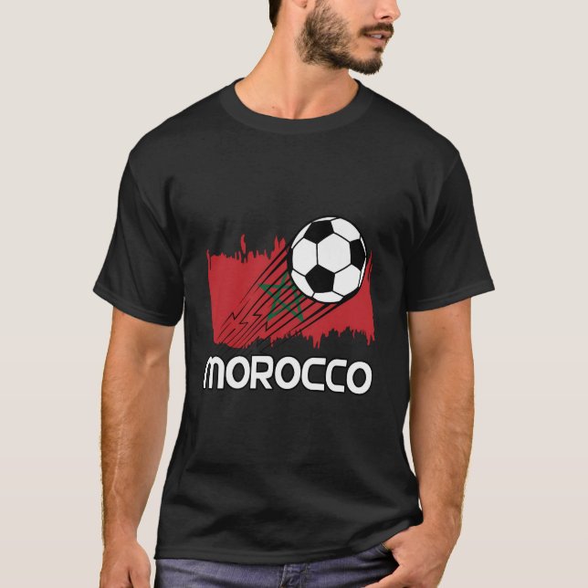 Camiseta Ventilador de futebol do Marrocos (Frente)